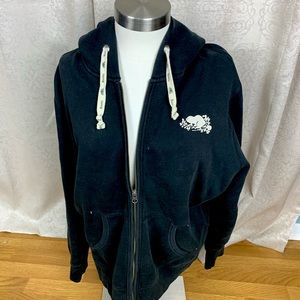 Roots Black Full Zip Hoodie